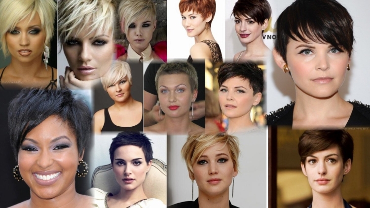 Причёска Пикси для круглого лица