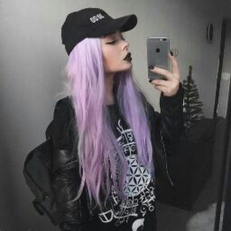 Девушки 14 лет с фиолетовыми волосами