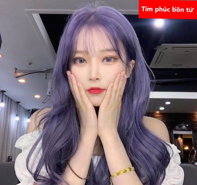 Лавандовые волосы Корея