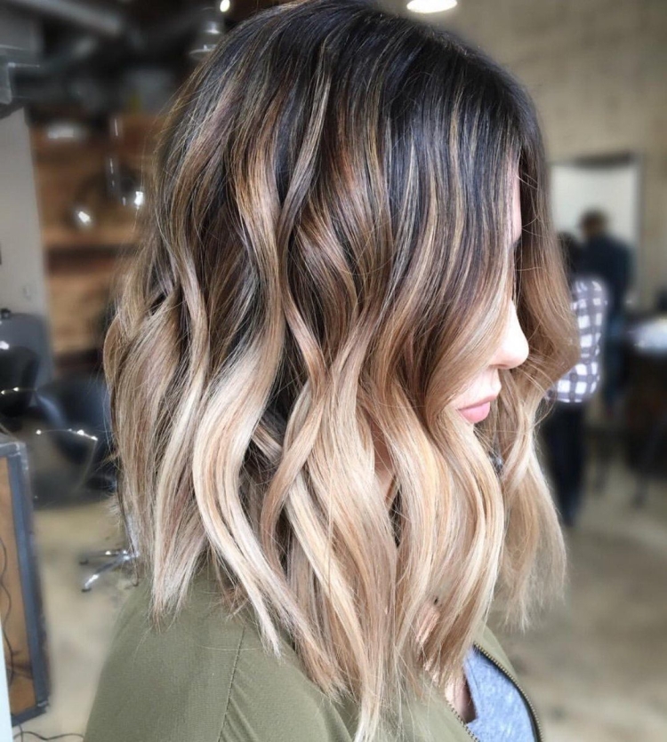 Мелирование омбре шатуш