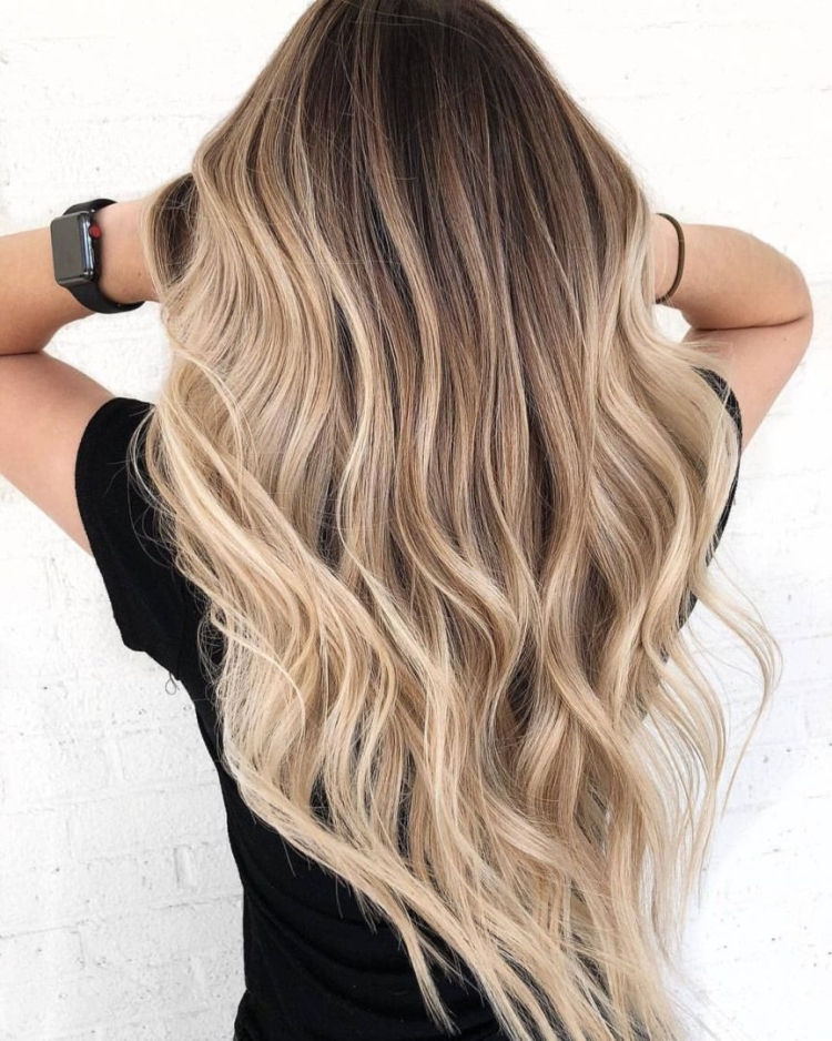 Балаяж шатуш омбре с тонированием