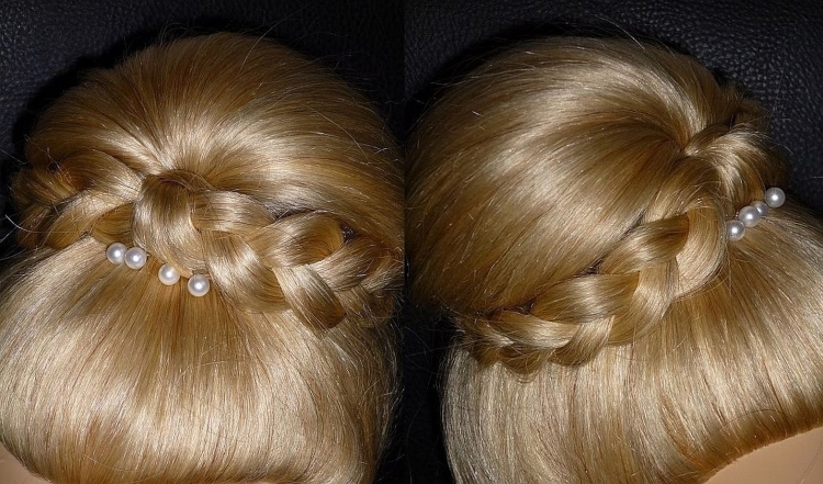 Детские прически с бубликом