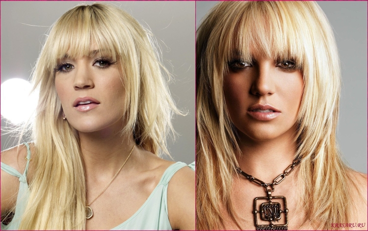 Рванка на средние волосы с челкой