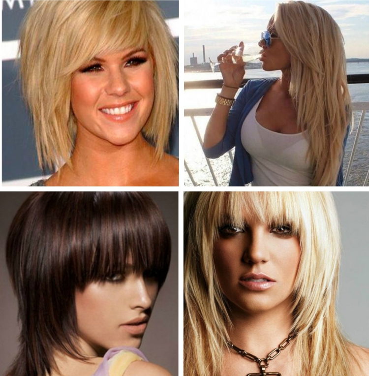 Стрижка лесенка на короткие