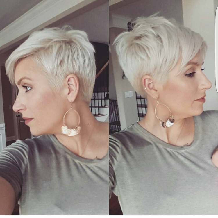 Стрижка Пикси блонд