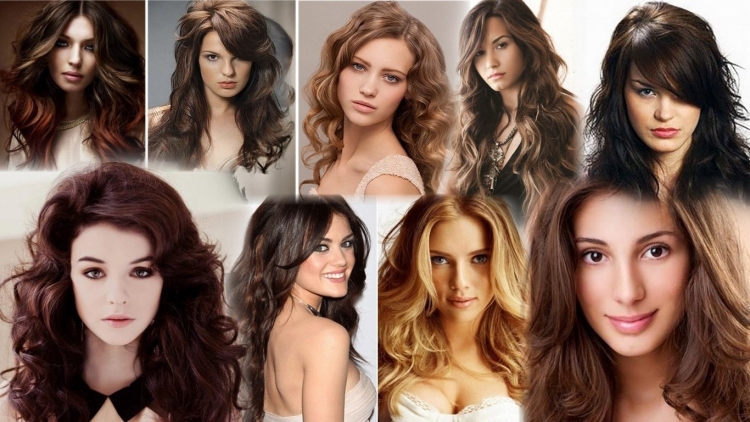 Стрижка Каскад на длинные кудрявые волосы