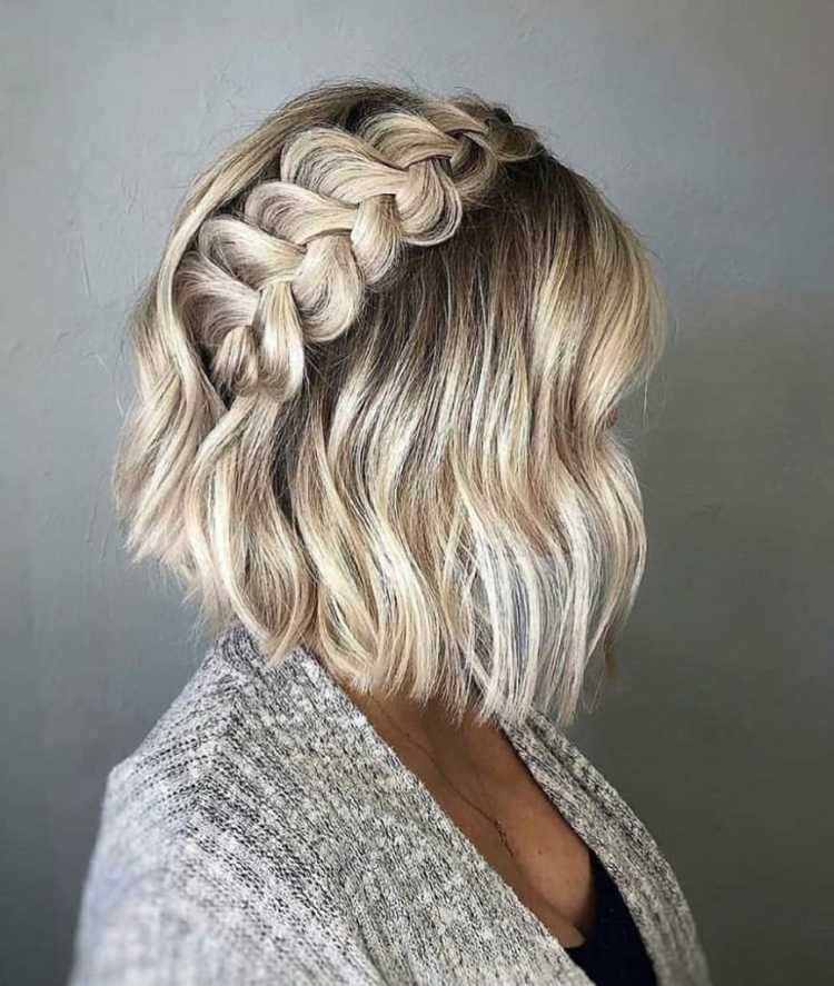 Косички на короткие волосы