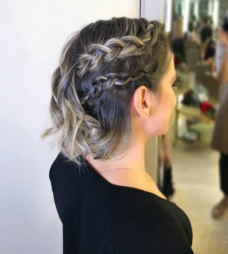 Косы на короткие волосы