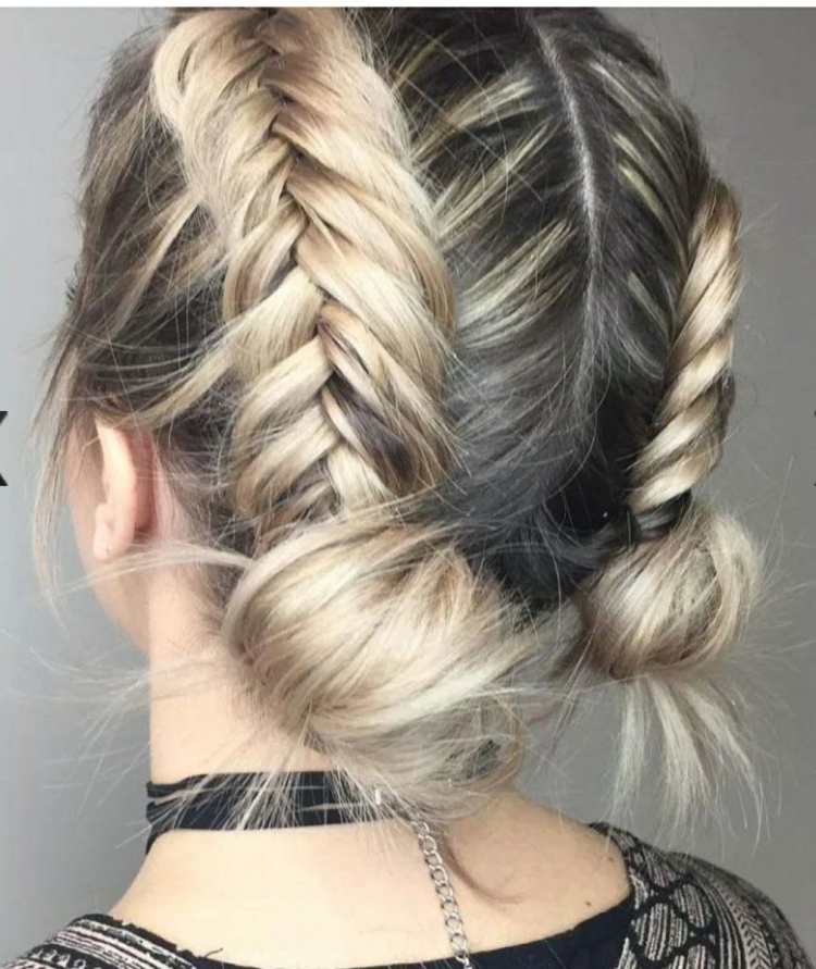 Красивые колоски на короткие волосы