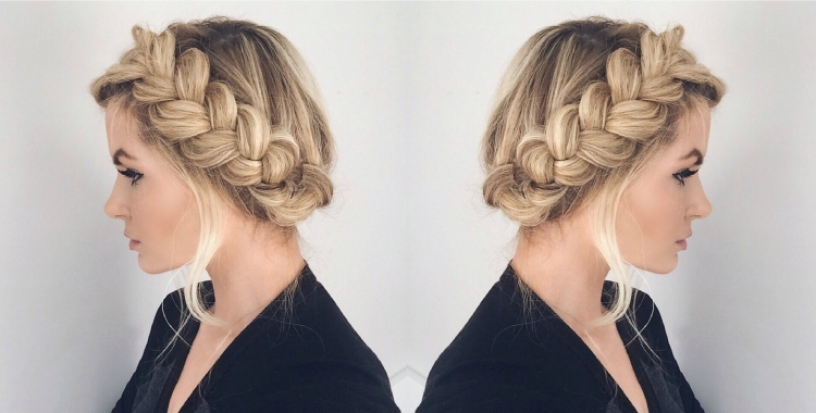 Коса на голове