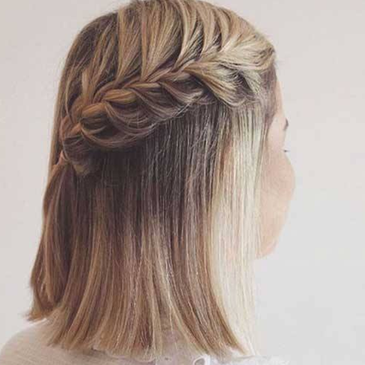 Косы на короткие волосы