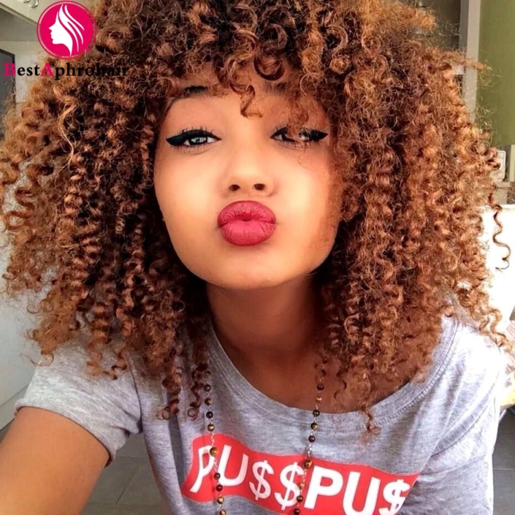 Афро кудри с челкой