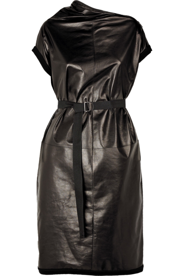 Кожаное платье Bottega