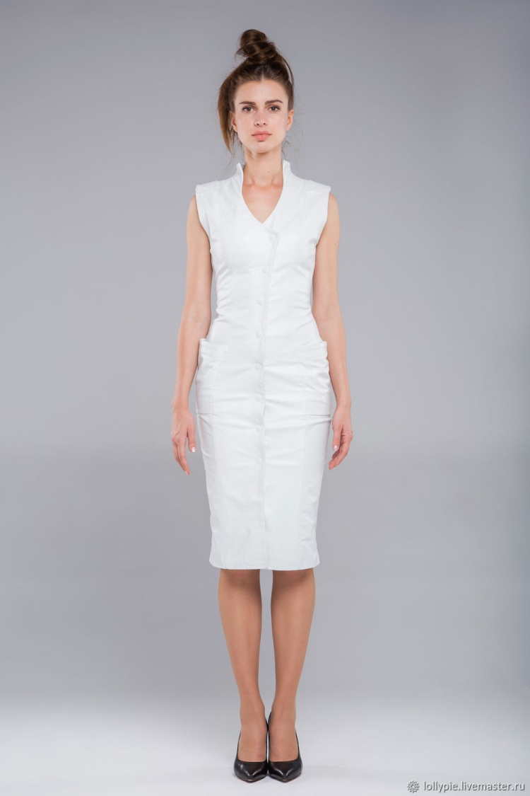 Красивые кожаные платья