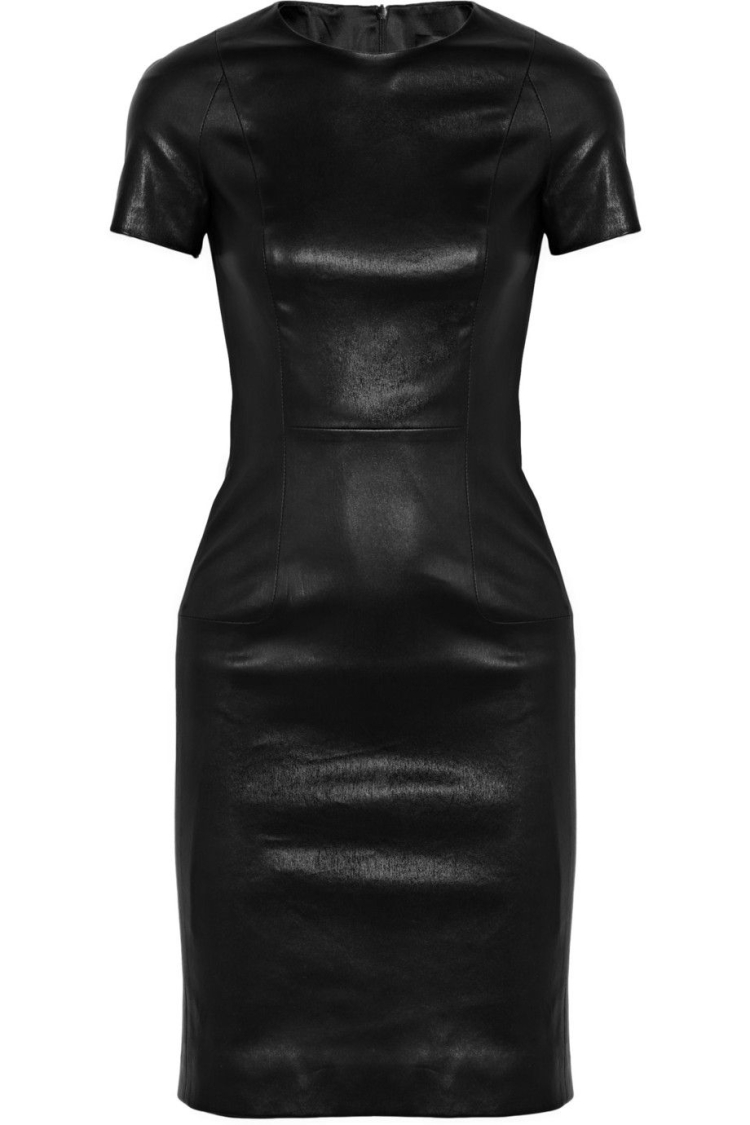 Кожаное платье