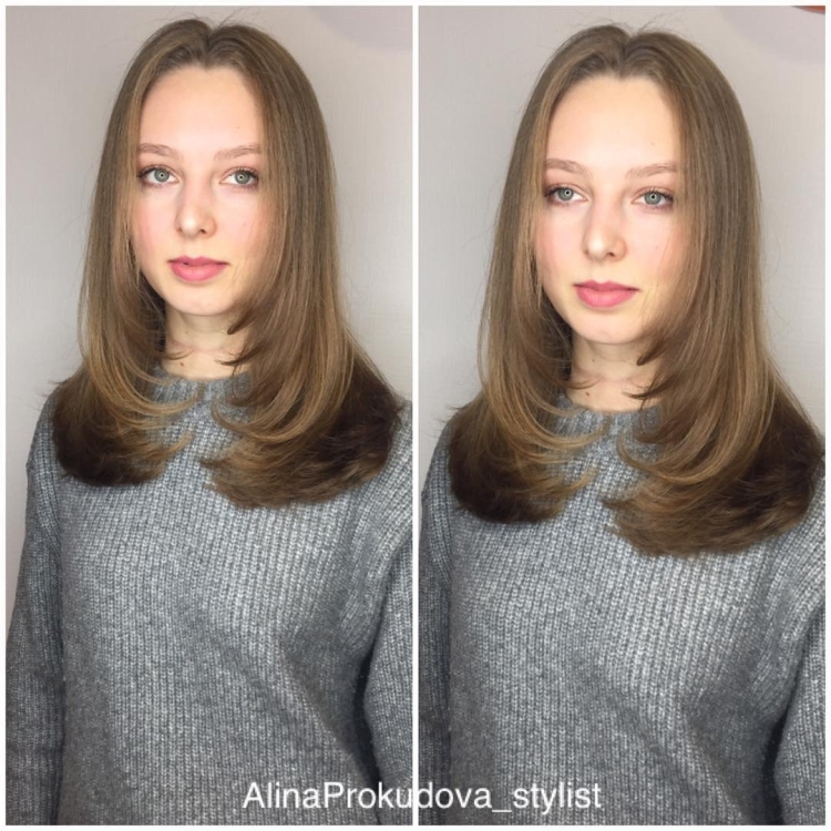 Модные стрижки женские до и после