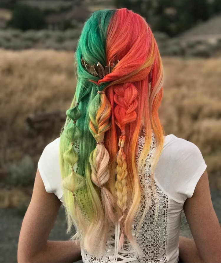 Цветные волосы
