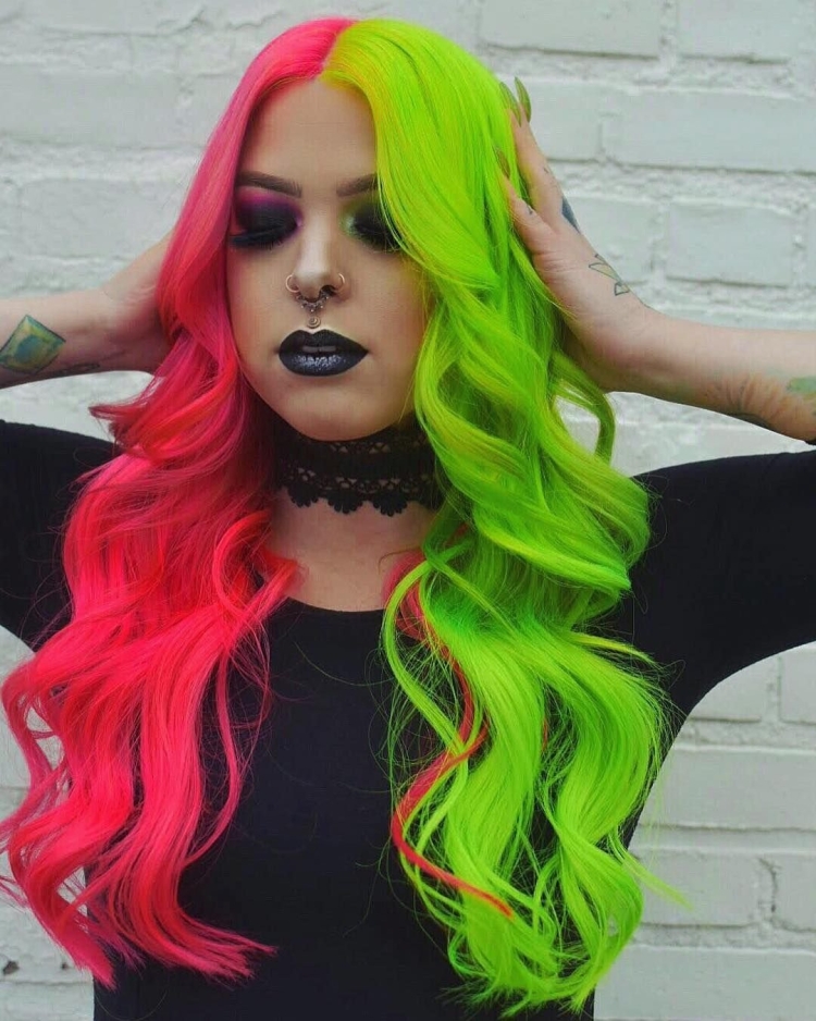 Окрашивание волос сплит Хэир