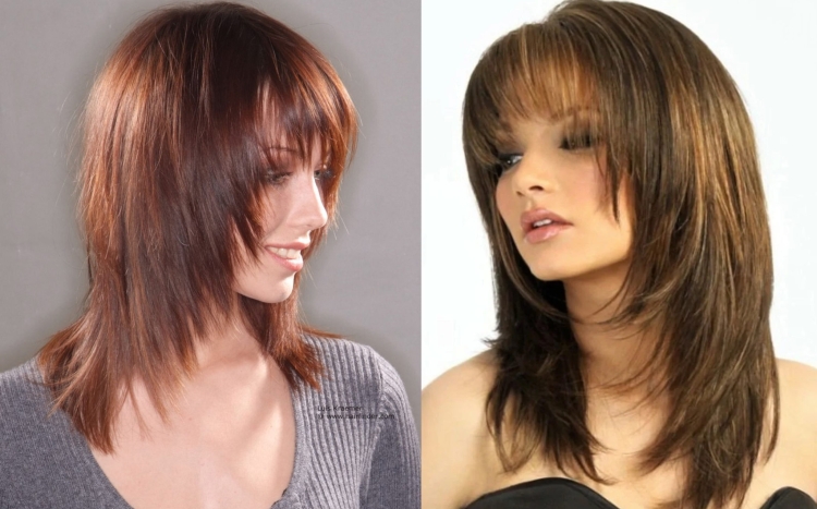 Стрижка лесенка по всей голове