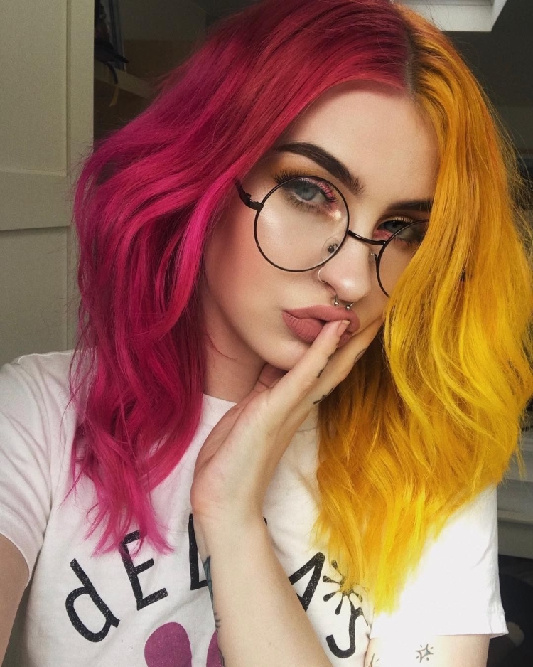 Желто рыжие волосы