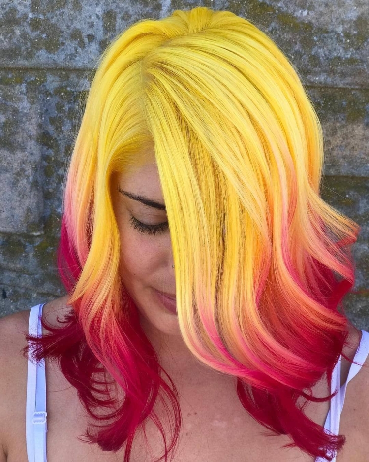 Желтые волосы