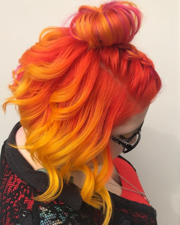 Огненное окрашивание волос