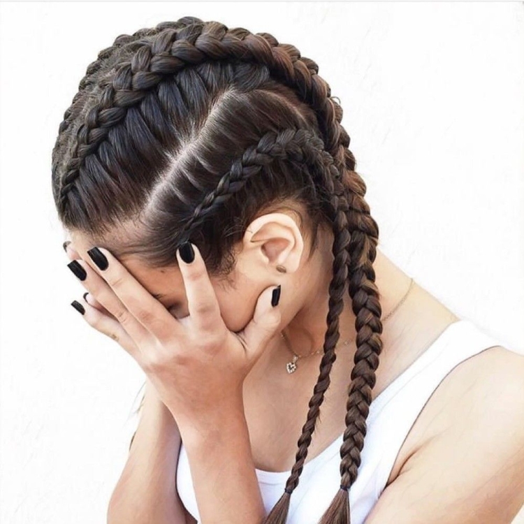 Французские косички Boxer-Braids