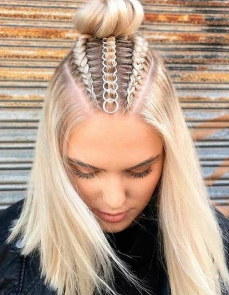 Прически брейды с распущенными волосами