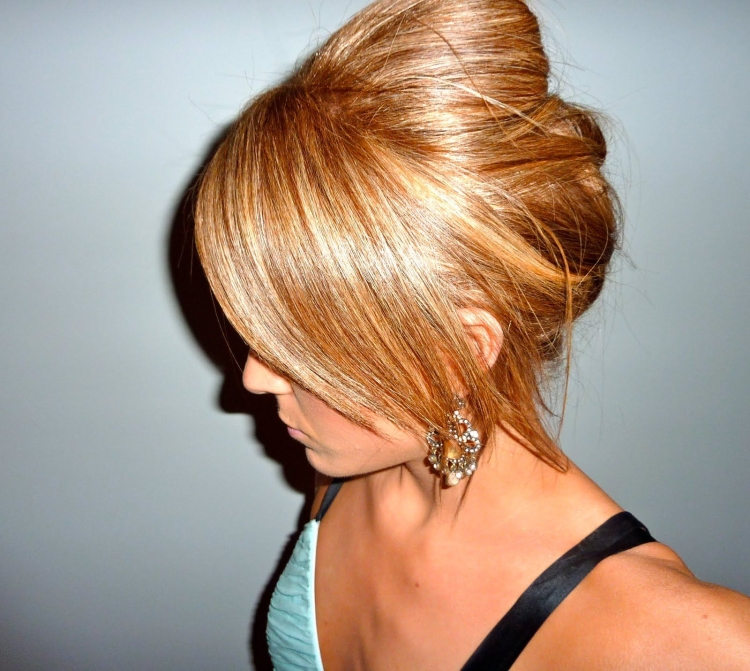 Рыжее мелирование на светлые волосы