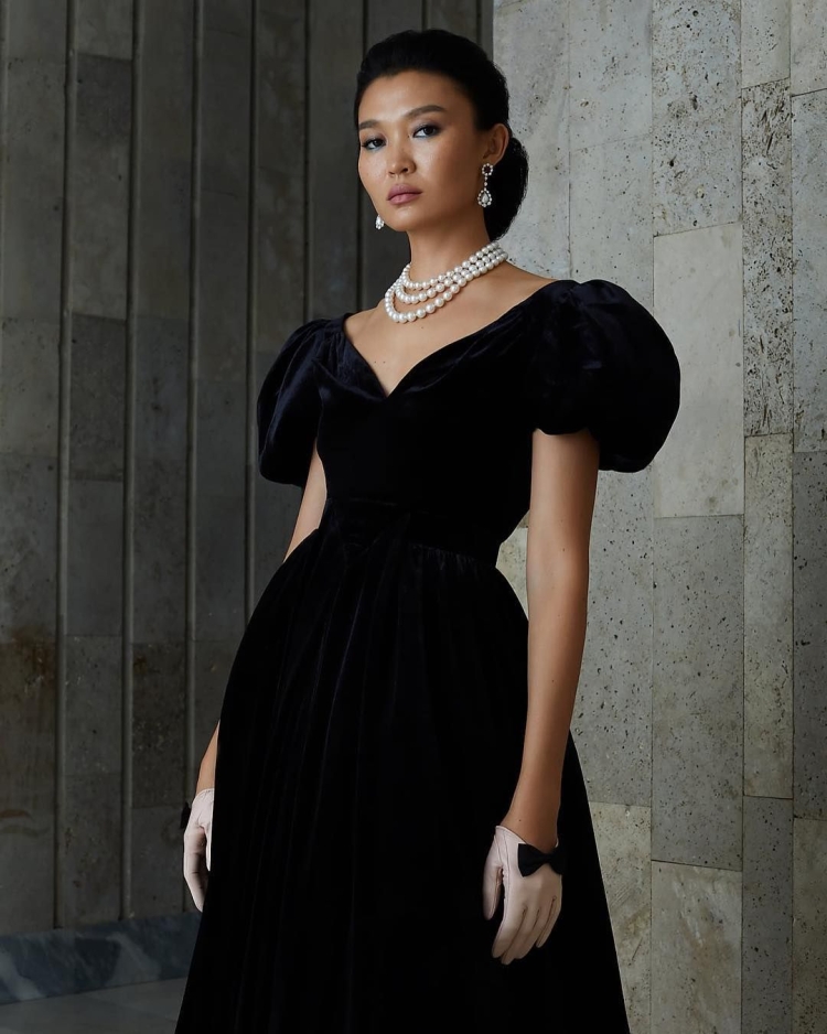 Бархатное платье Ульяны Сергеенко