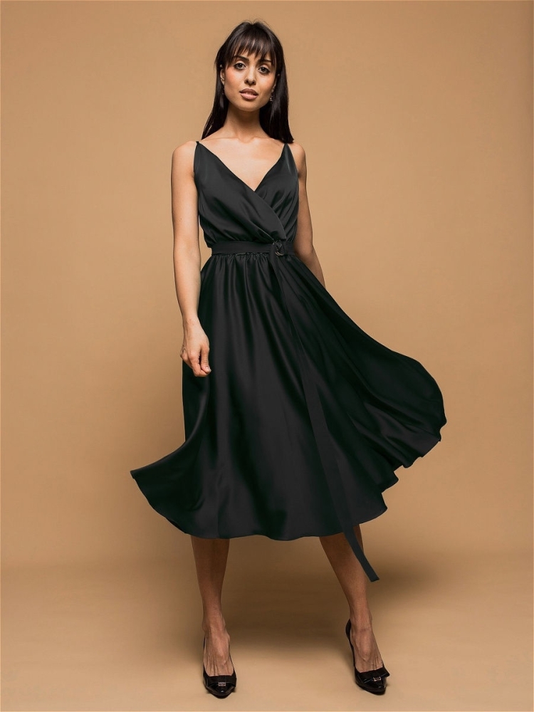 Шелковое вечернее платье