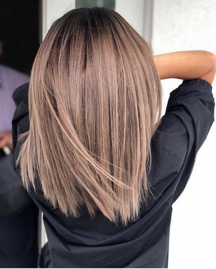 Окрашивание волос 2022 на средние волосы балаяж