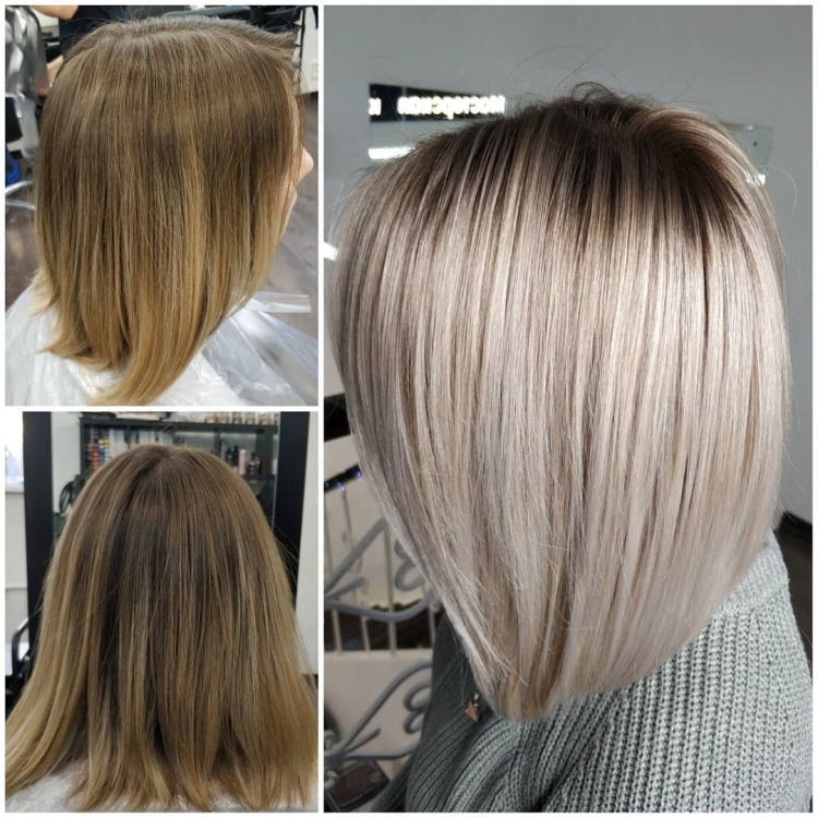 Окрашивание волос шатуш на светлые короткие волосы