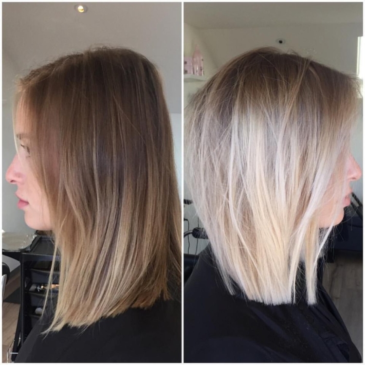 Шатуш на русые короткие прямые