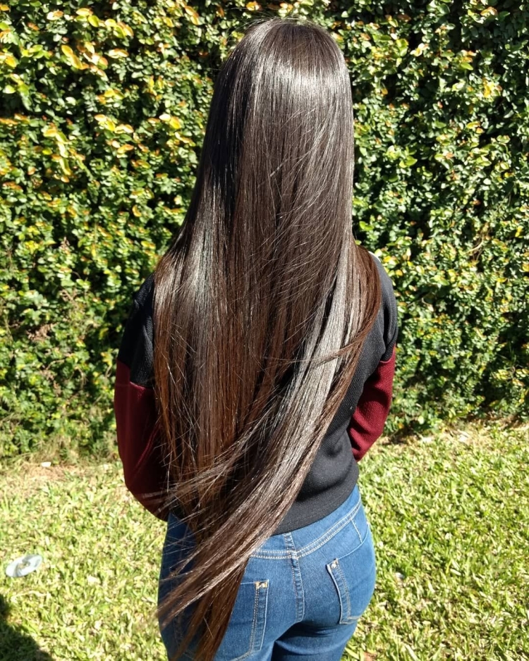 Красивый шоколадный цвет волос