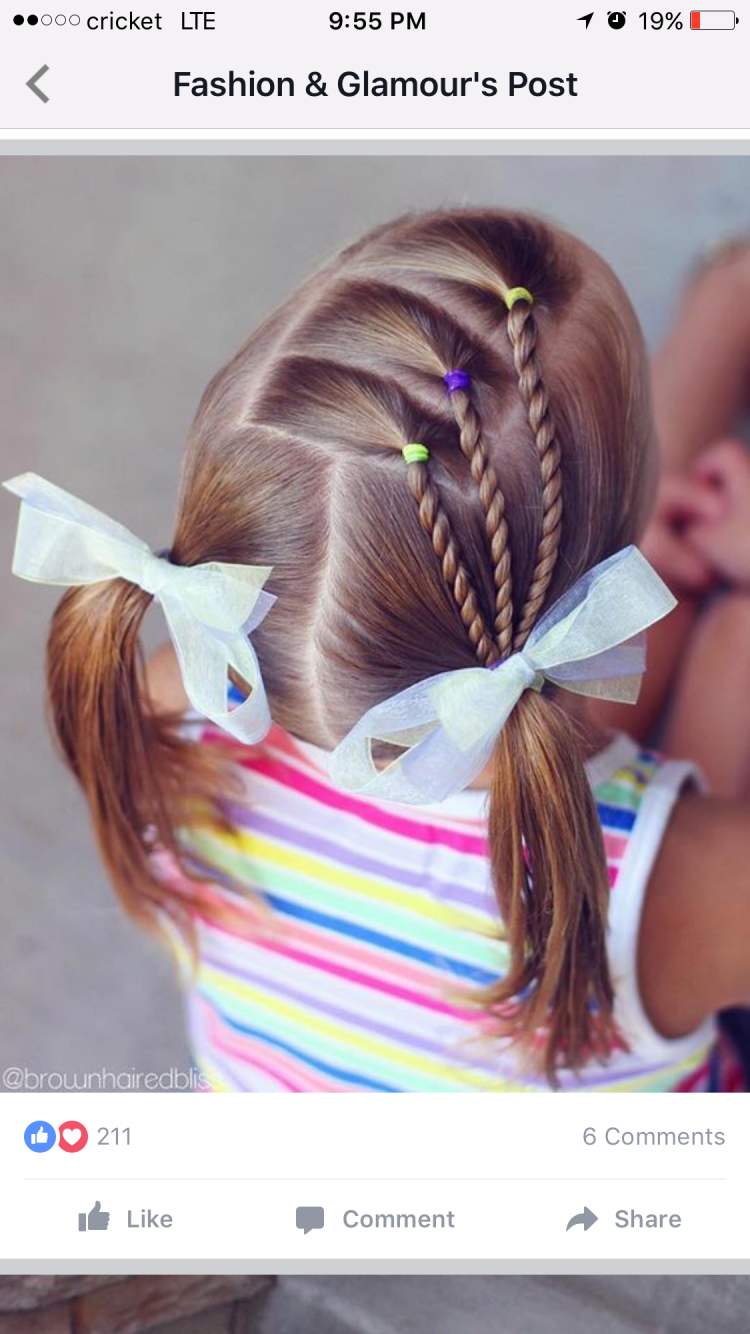 Простые хвостики для девочек