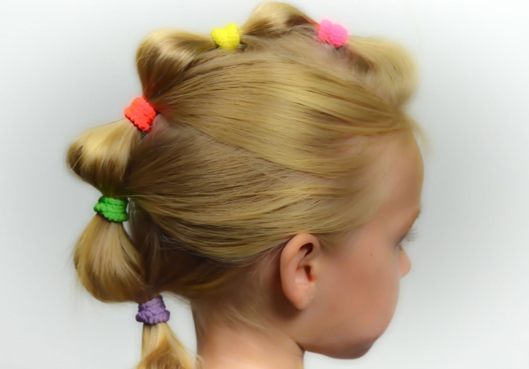 Прически с хвостиками для девочек