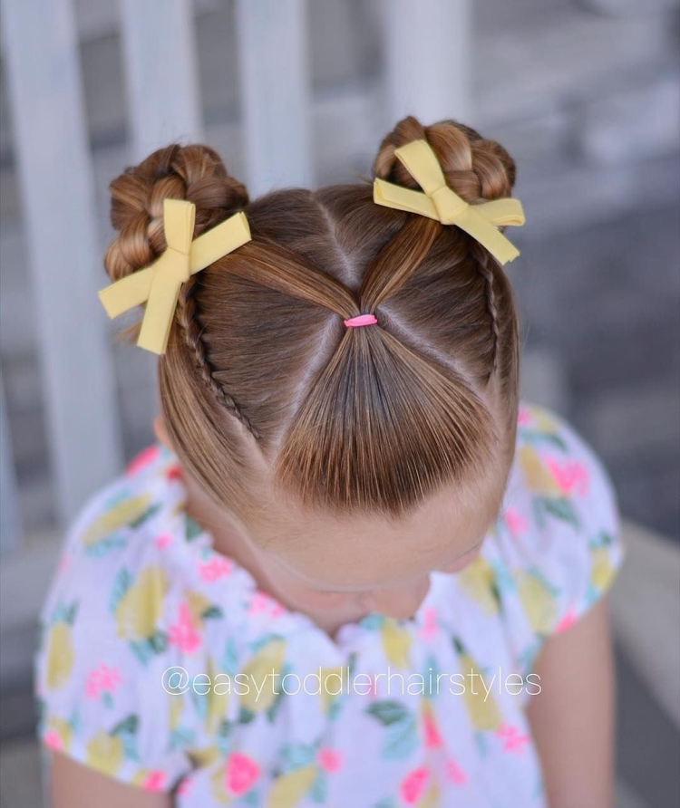 Два хвостика прическа для девочки