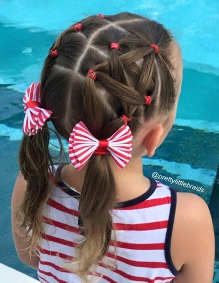 Простые прически для девочек в детский сад
