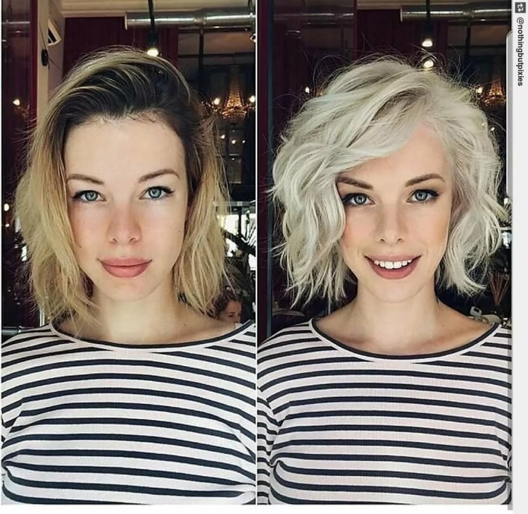 Стрижки до и после