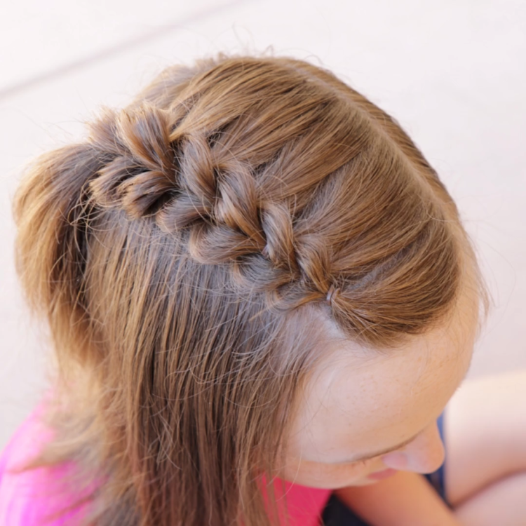 Детская прическа дракончик