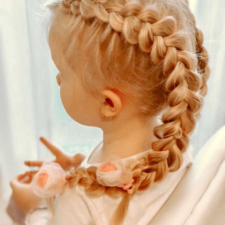Причёски с косами для девочек