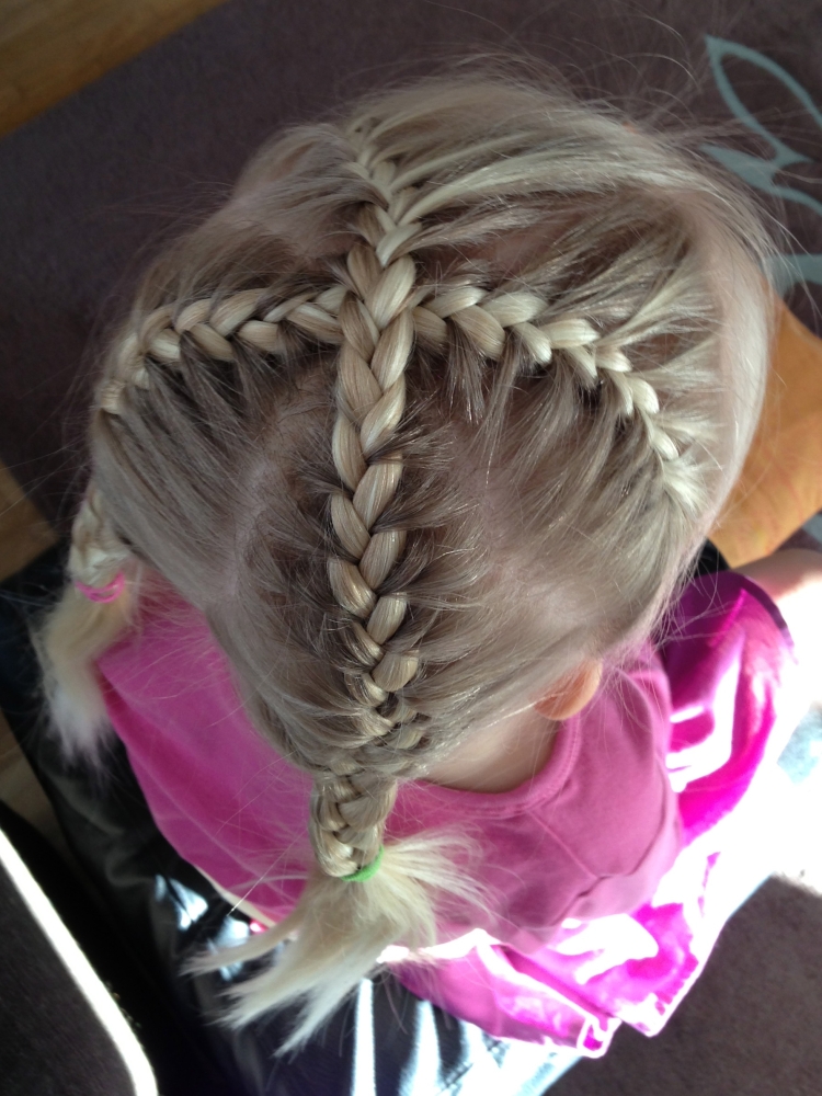 Колосок прическа для девочки