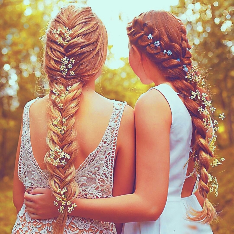 Красивые 2 косички