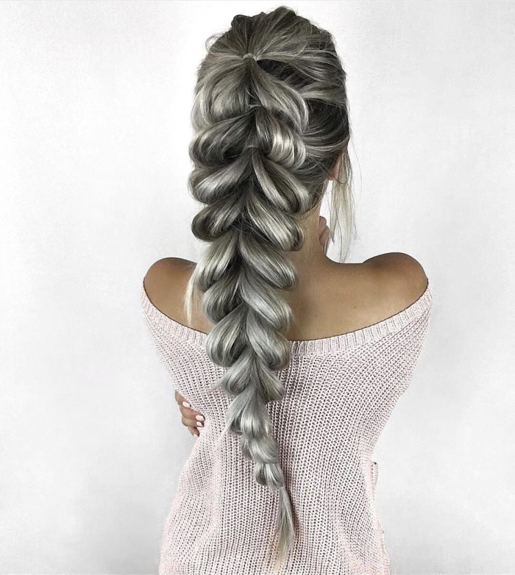 Коса колосок с канекалоном