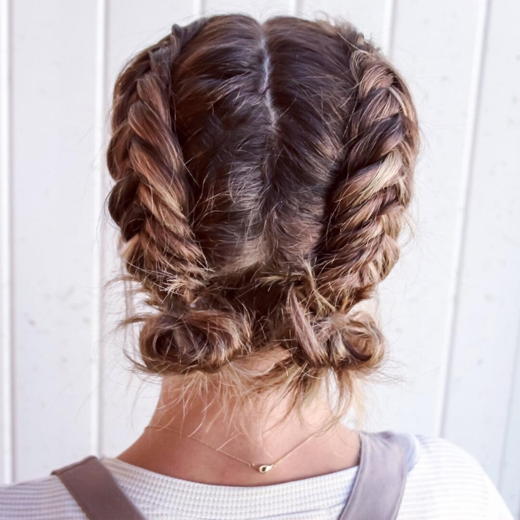 Колосок на короткие волосы