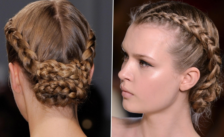 Колоски на средние волосы