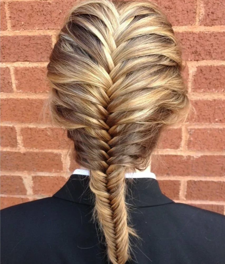 Коса рыбий хвост колосок