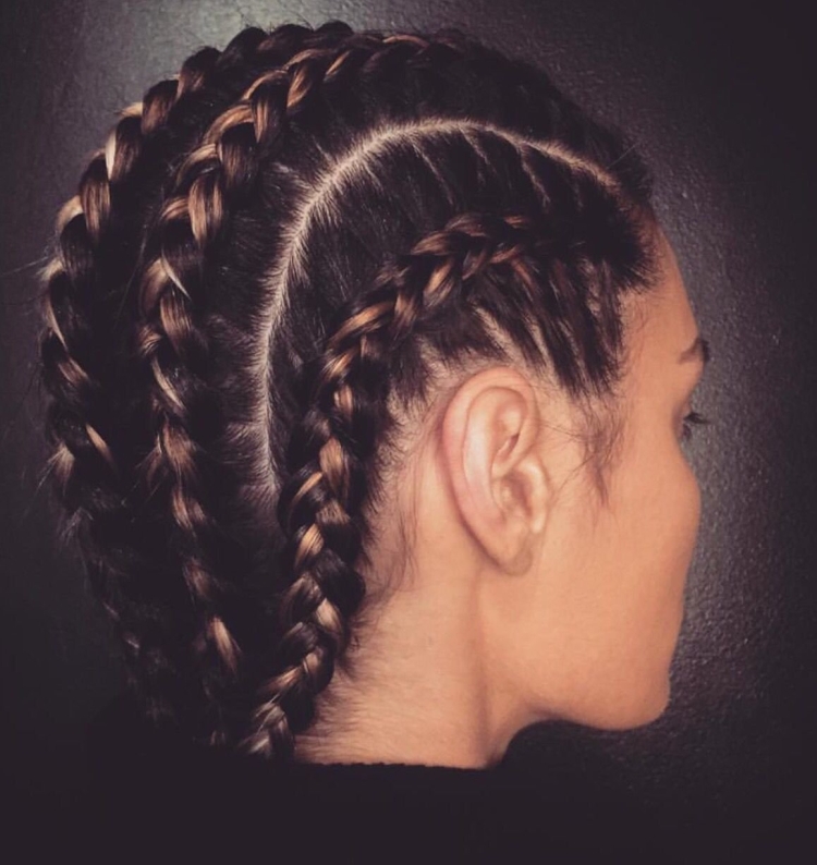 2 Французские косы дракончики