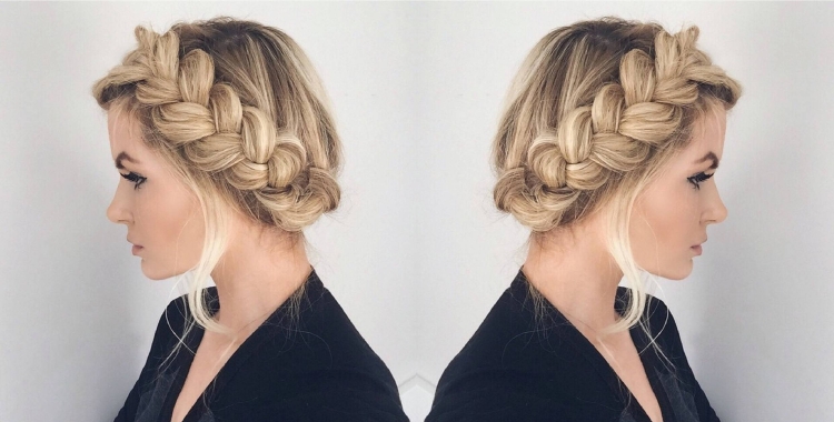 Коса на голове